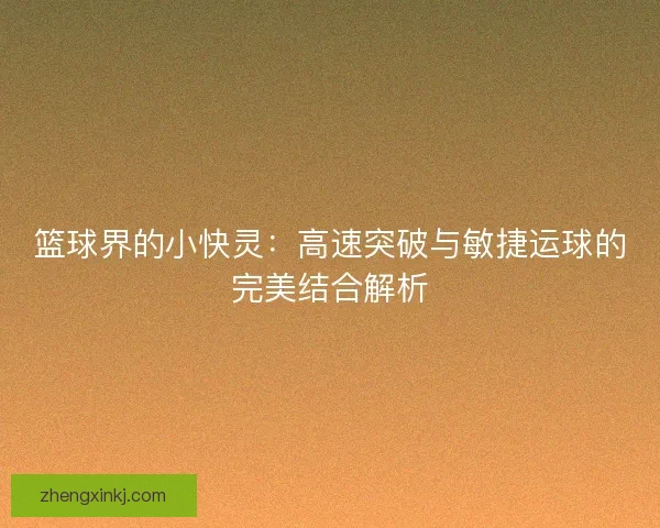 篮球界的小快灵：高速突破与敏捷运球的完美结合解析